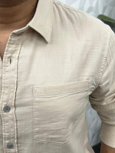 Double cloth soft linen shirt