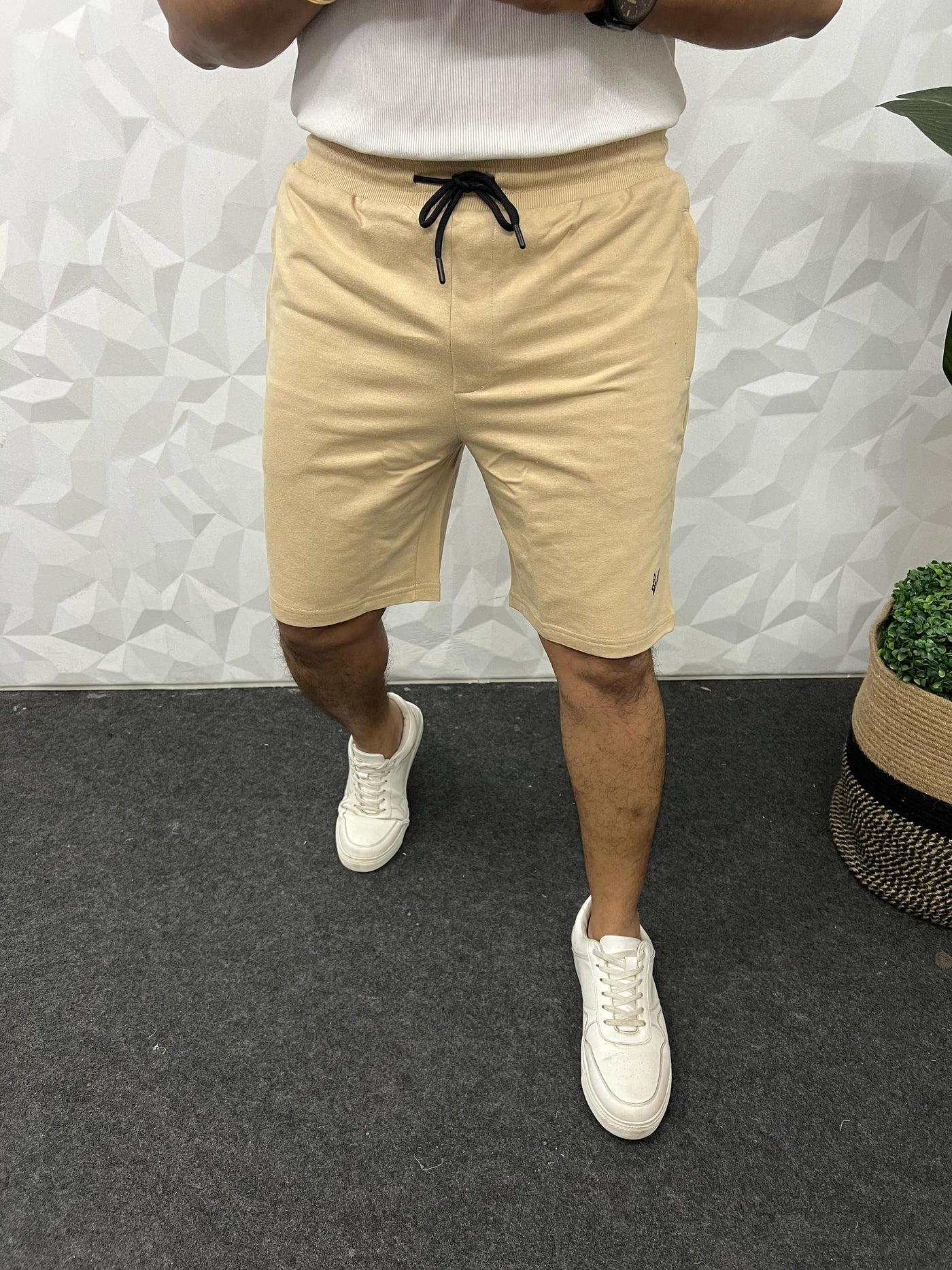 Cotton looper shorts