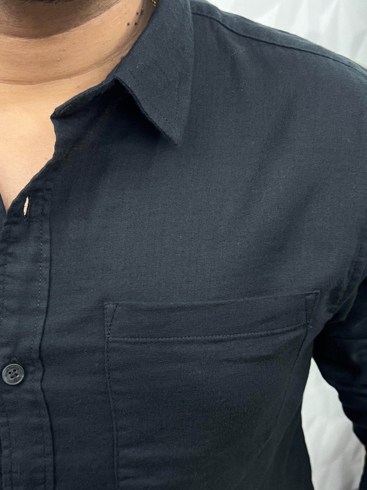 Double cloth soft linen shirt