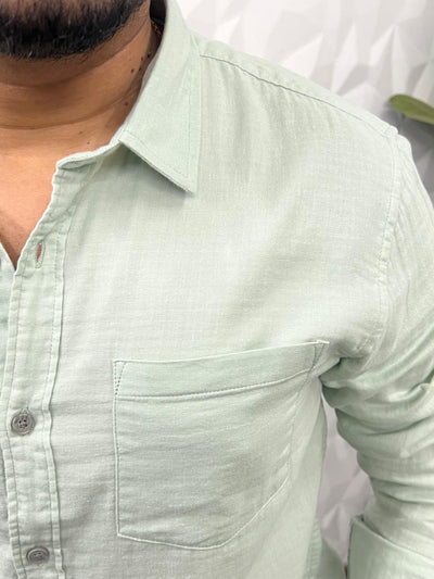 Double cloth soft linen shirt