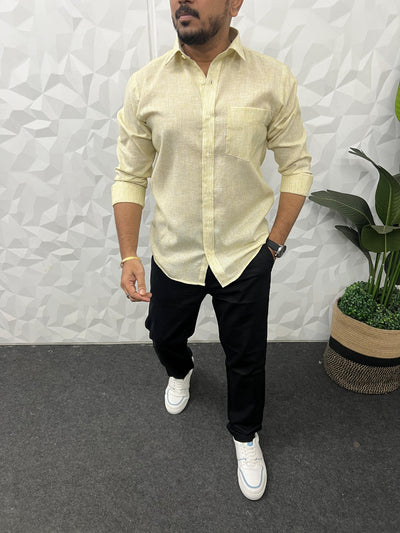 Oxford fabric fine stripes shirt