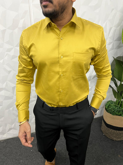 Cotton lycra fabric plain shirt