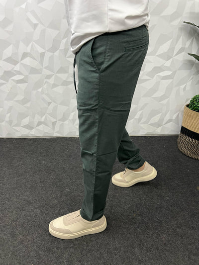 Linen fabric chino pant
