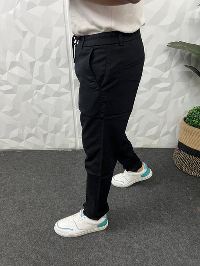 Dobby linen fabric pants