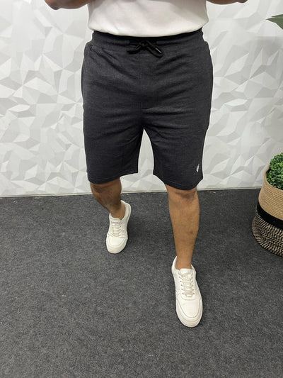 Cotton looper shorts ( Dark grey )