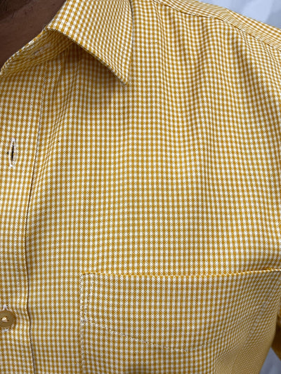 Oxford fabric small chex shirt