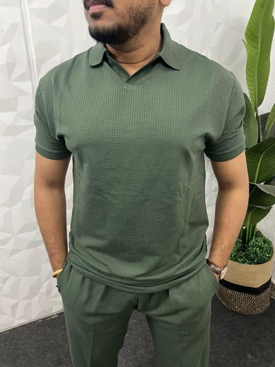 Cotton puff fabric cordset