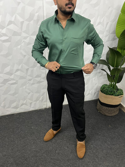 Cotton lycra fabric plain shirt
