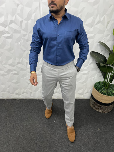 Self texture party wear shirt