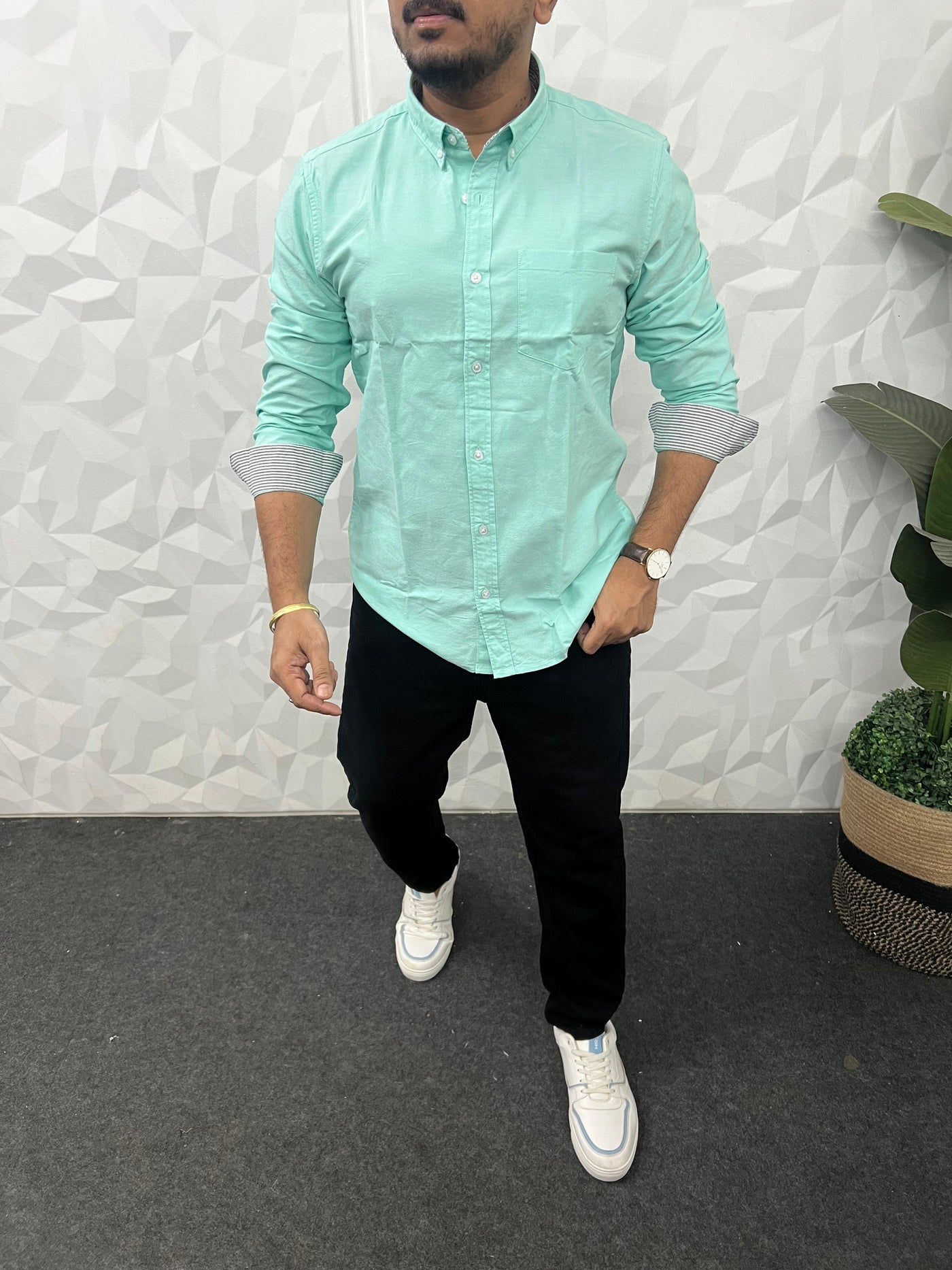 Yarn dyed premium oxford shirt