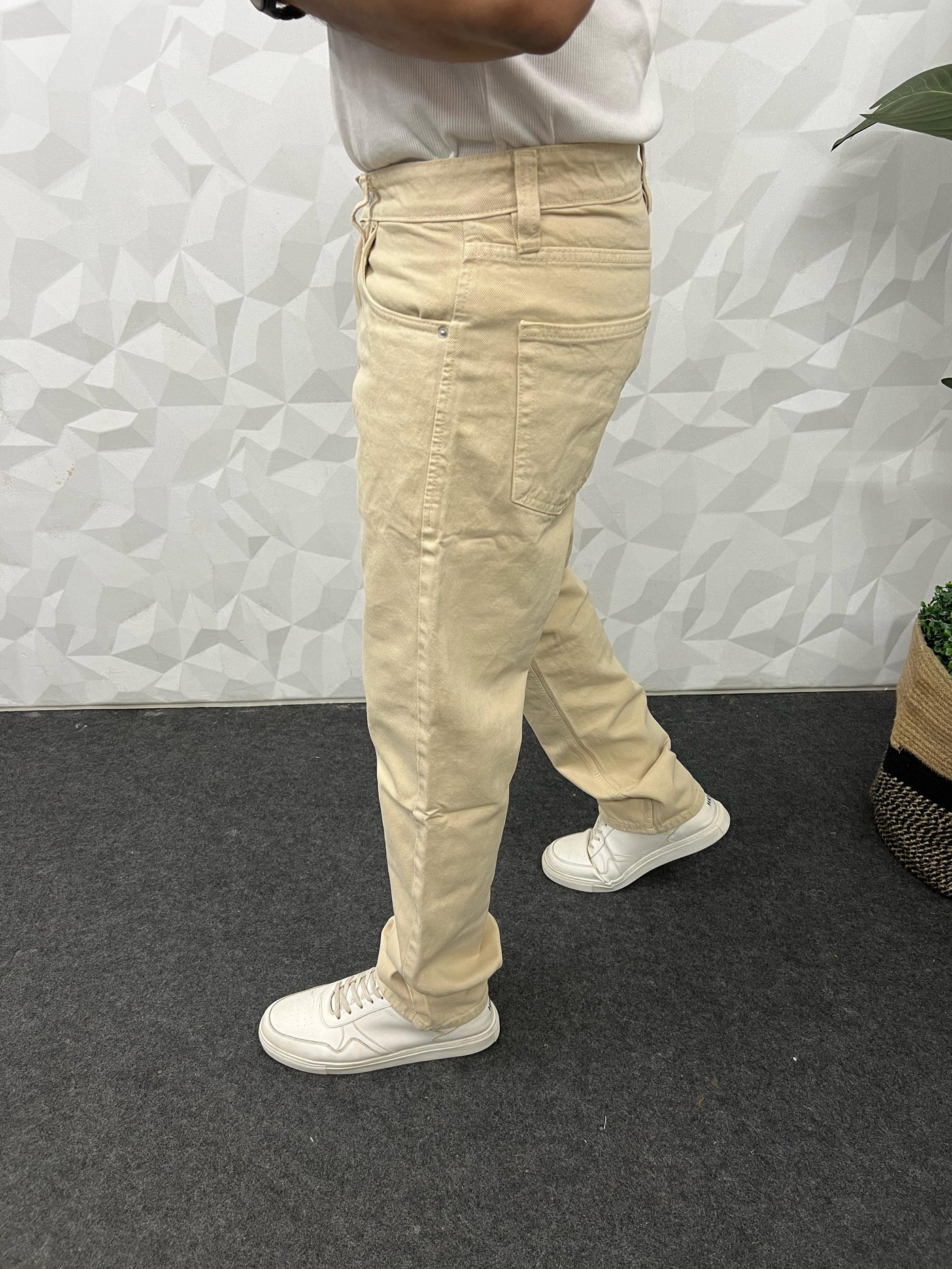 RFD fabric straight fit jeans