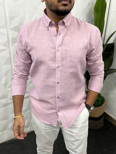 Khadi linen fabric plain shirt