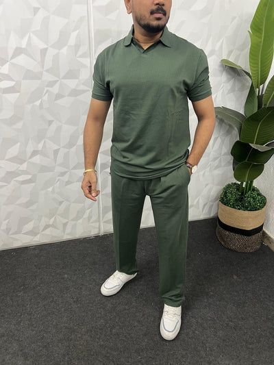 Cotton puff fabric cordset