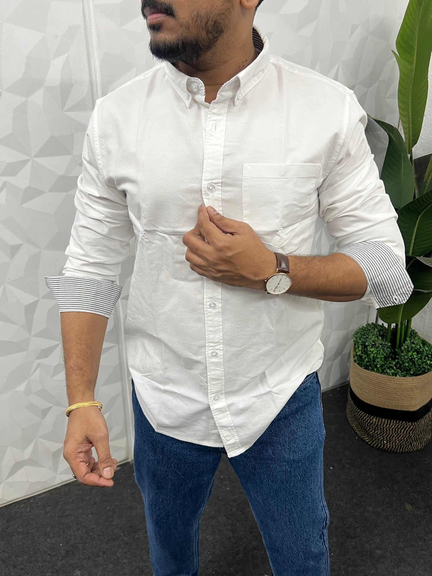 Yarn dyed premium oxford shirt