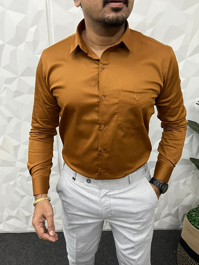 Vardhman satin lycra shirt