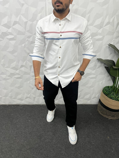 Chest pannel club wear shirt