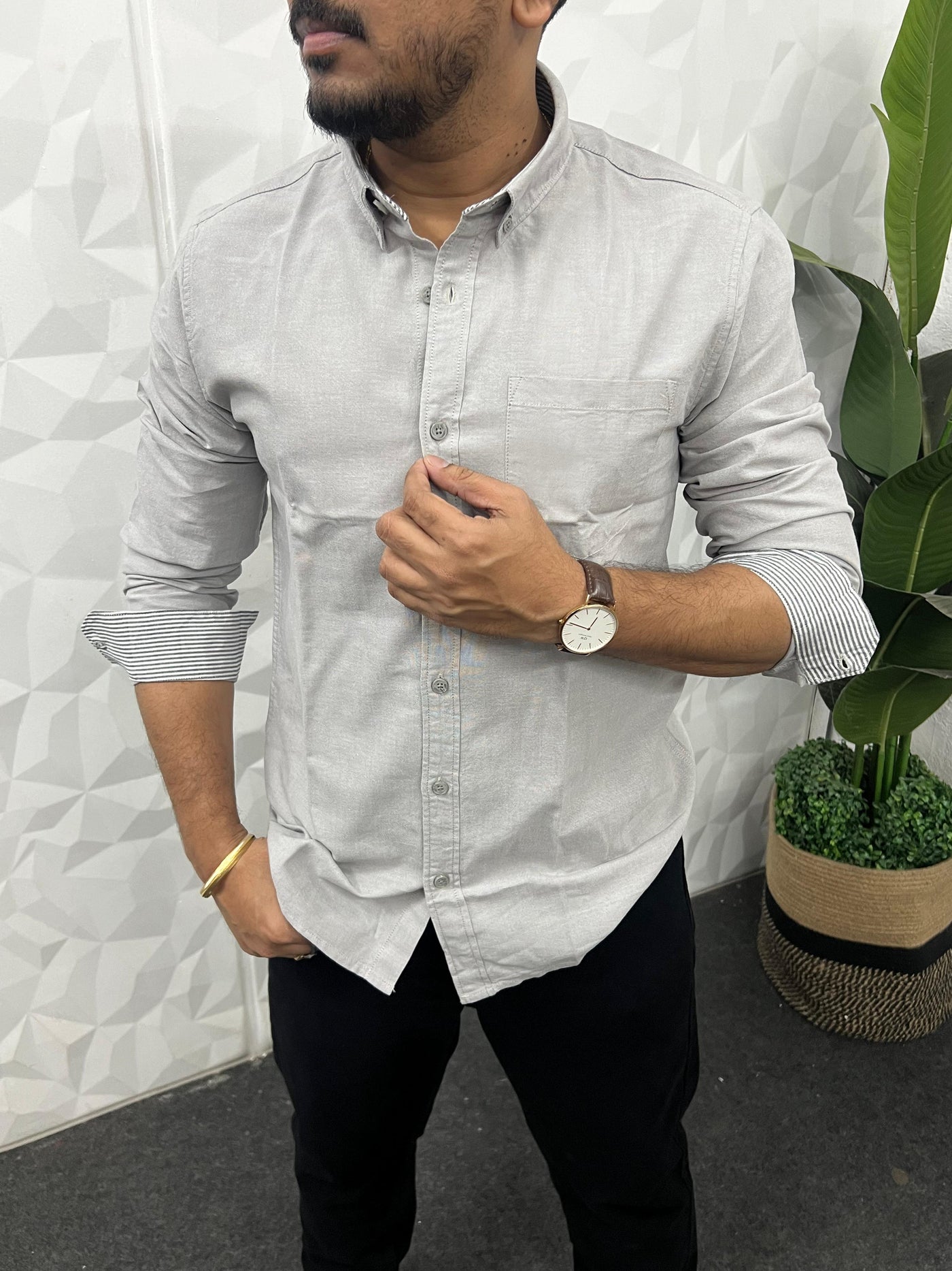 Yarn dyed premium oxford shirt