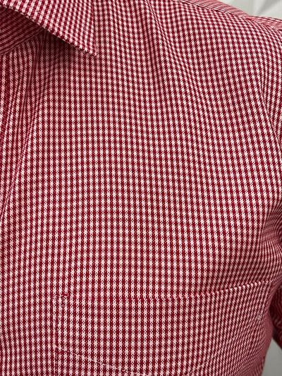 Oxford fabric small chex shirt