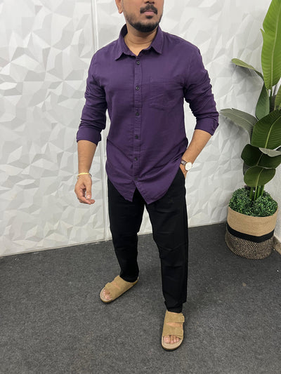 Double cloth soft linen shirt