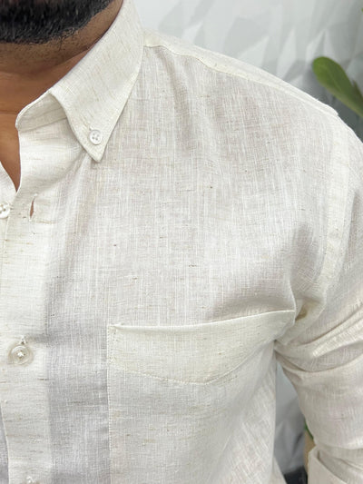 Khadi linen fabric plain shirt