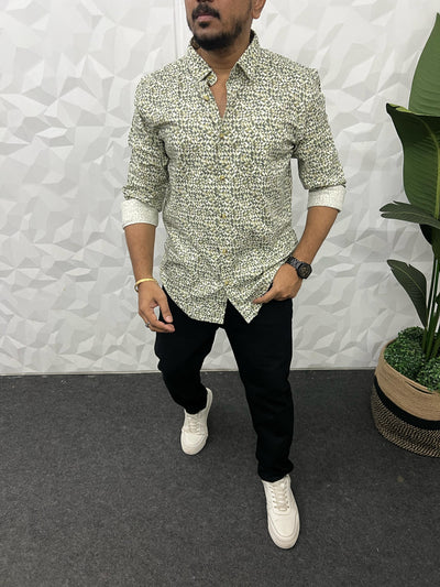 Cotton giza premium printed shirt