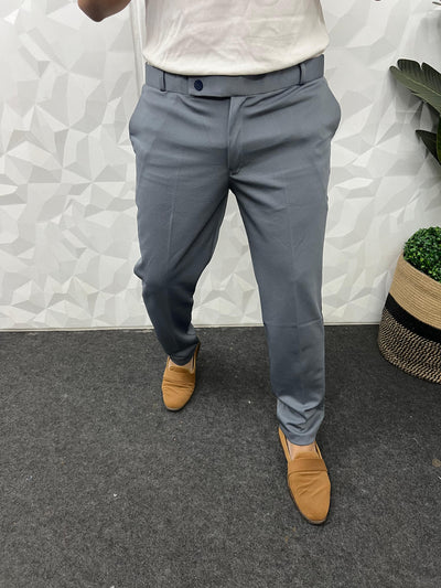 Peanut fabric ankle trouser