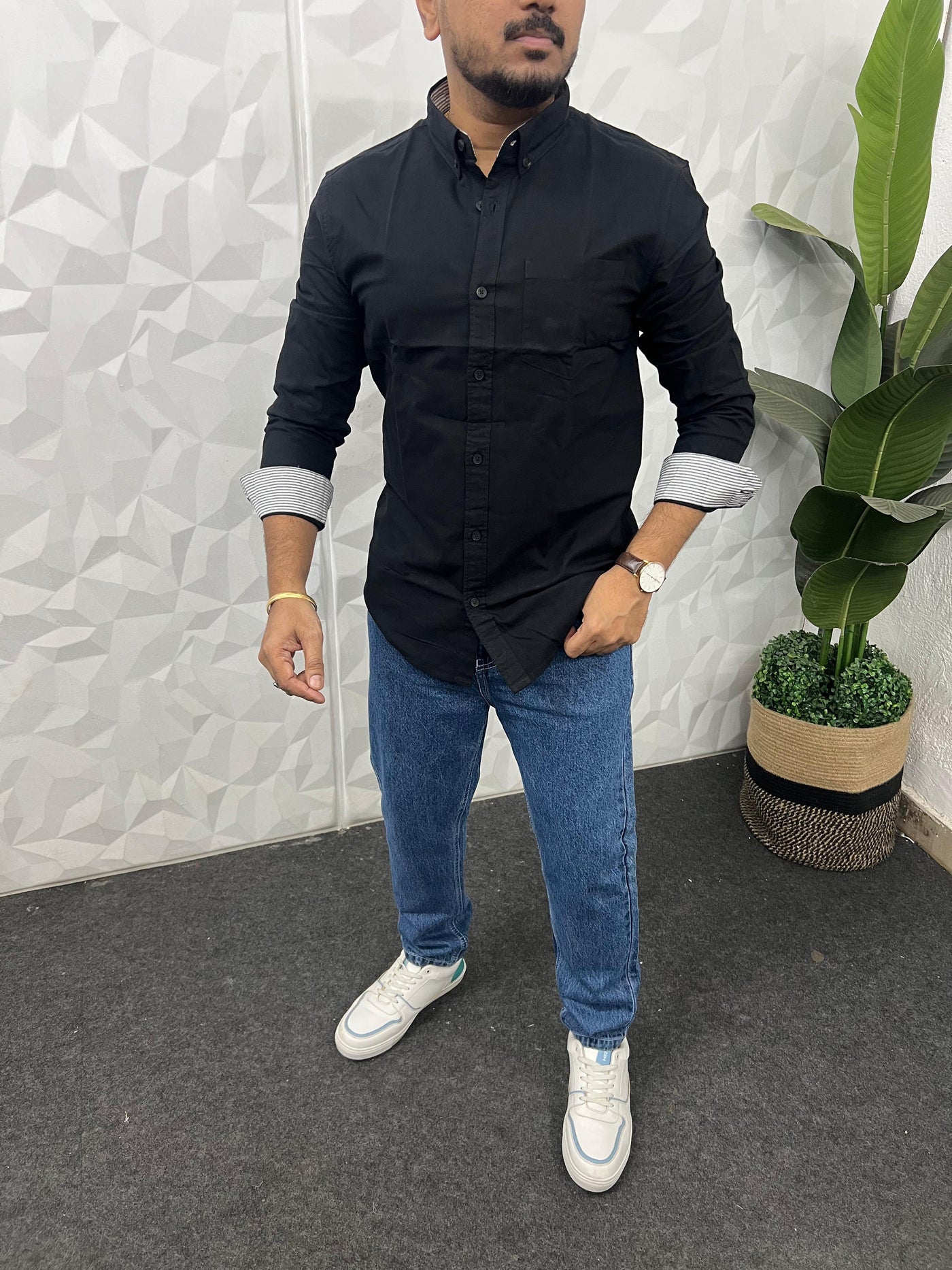 Yarn dyed premium oxford shirt