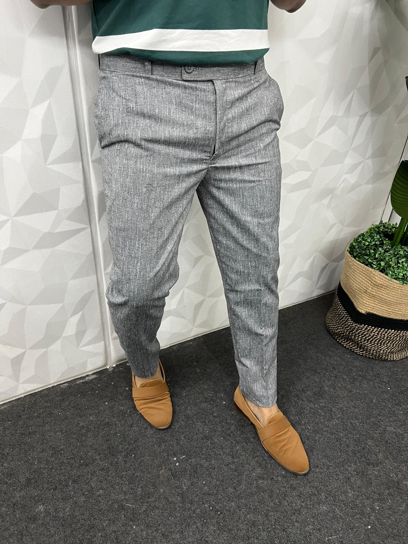 Cotton Linen fabric trouser