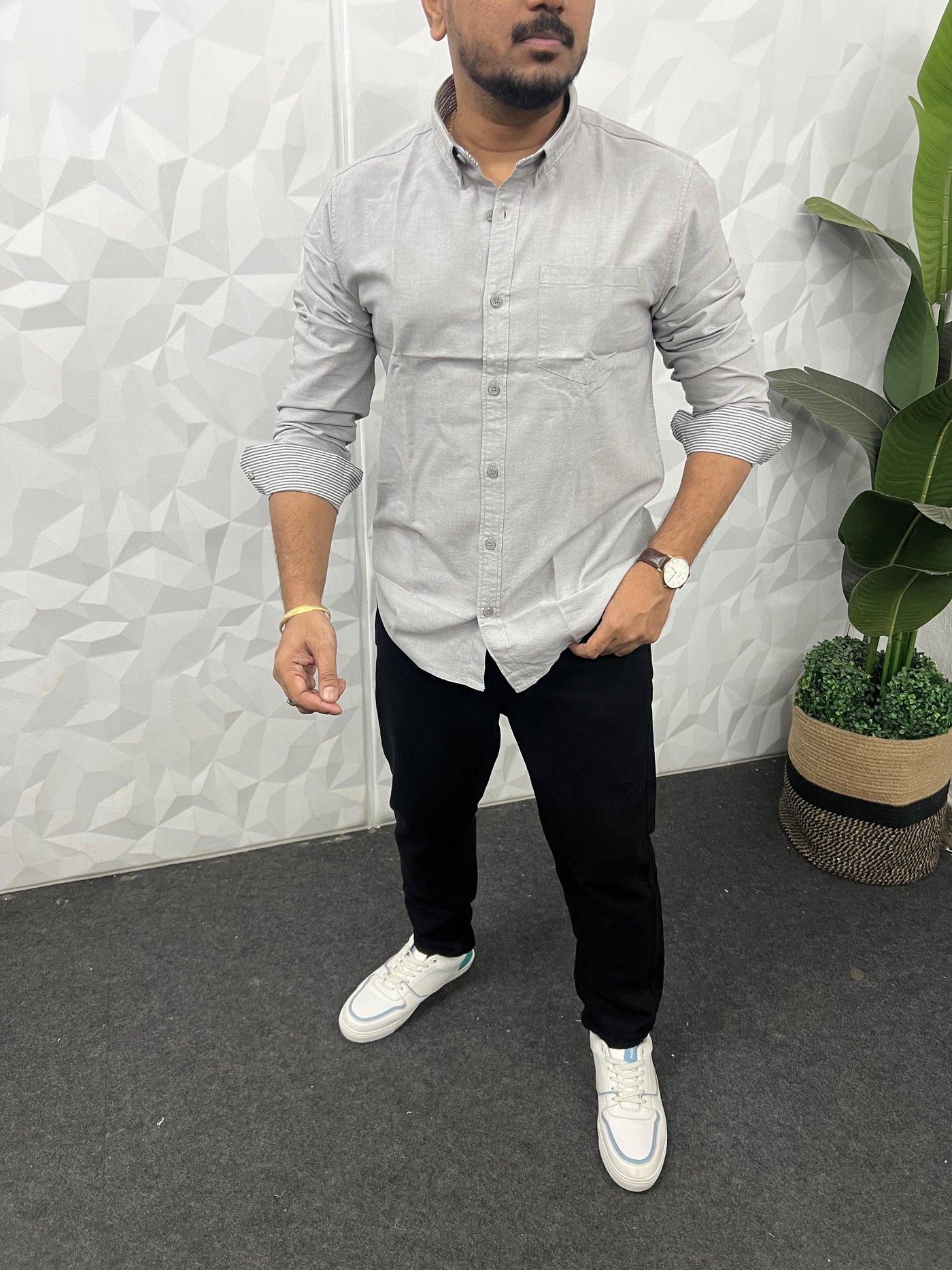 Yarn dyed premium oxford shirt