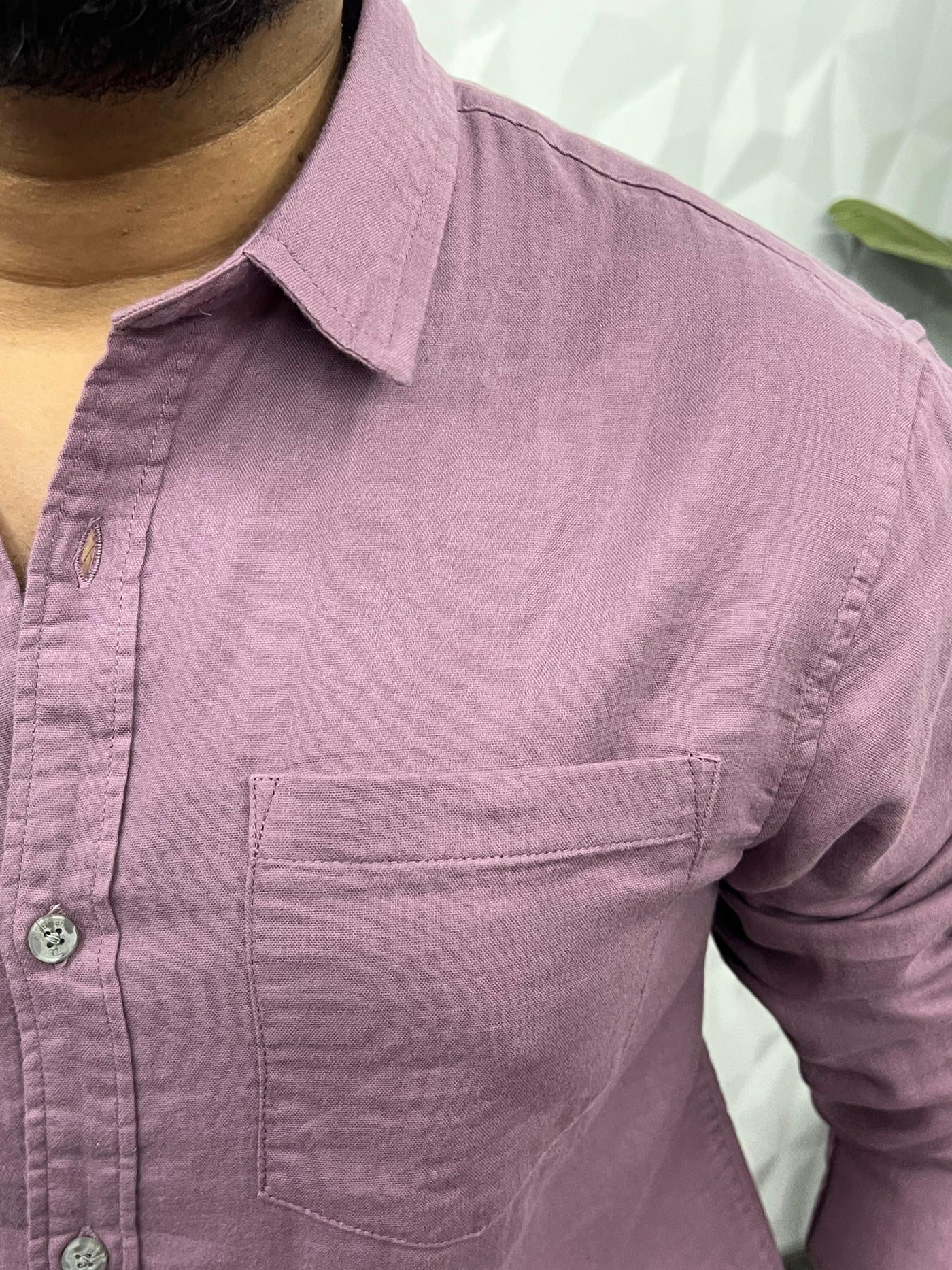 Double cloth soft linen shirt
