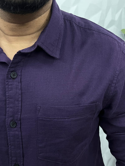 Double cloth soft linen shirt