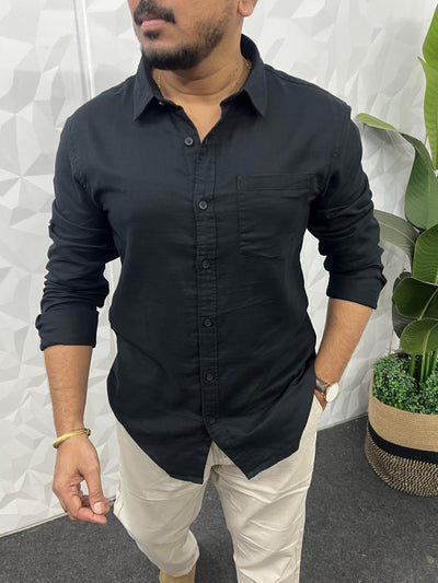 Double cloth soft linen shirt