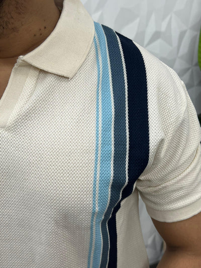 Knitted fabric polo t-shirt