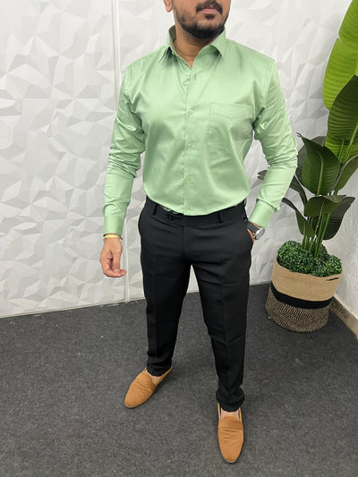 Cotton lycra fabric plain shirt