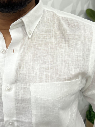 Khadi linen fabric plain shirt