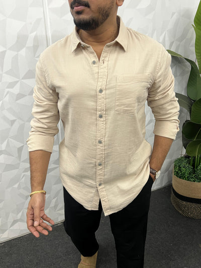 Double cloth soft linen shirt