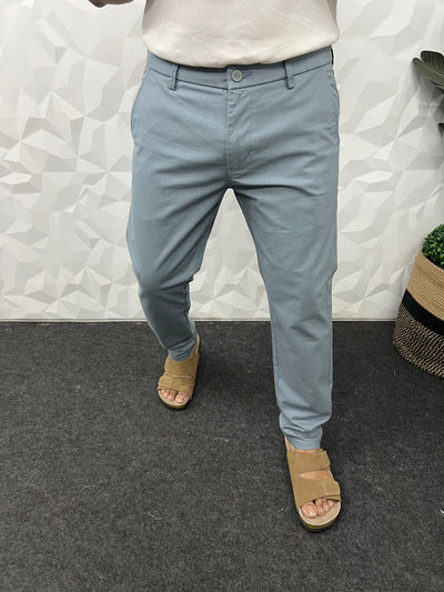 Linen fabric chinos