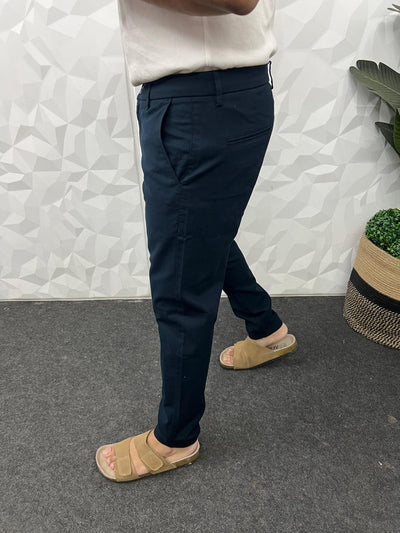 Linen fabric chinos