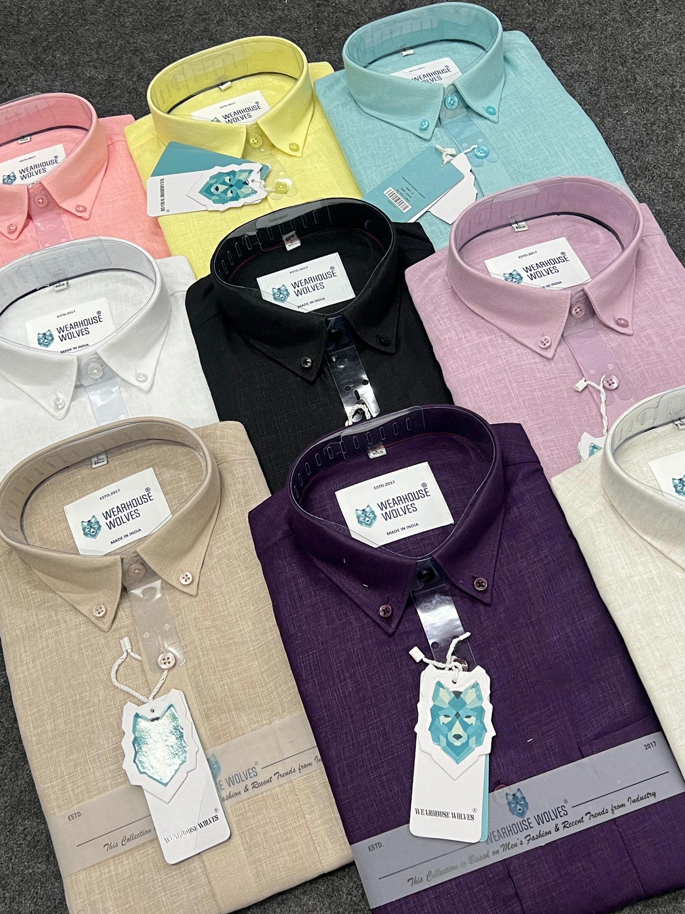 Khadi linen fabric plain shirt