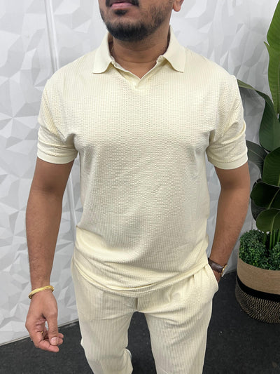 Cotton puff fabric cordset