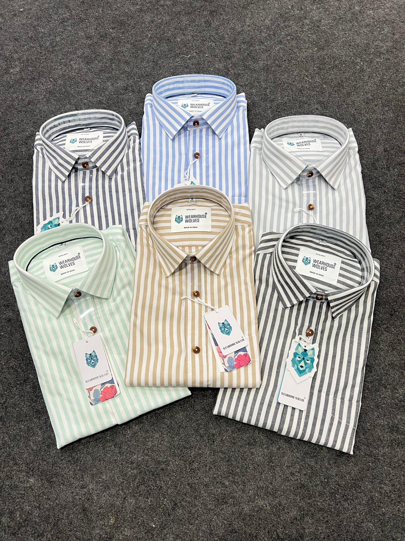 Oxford fabric old money stripes shirt