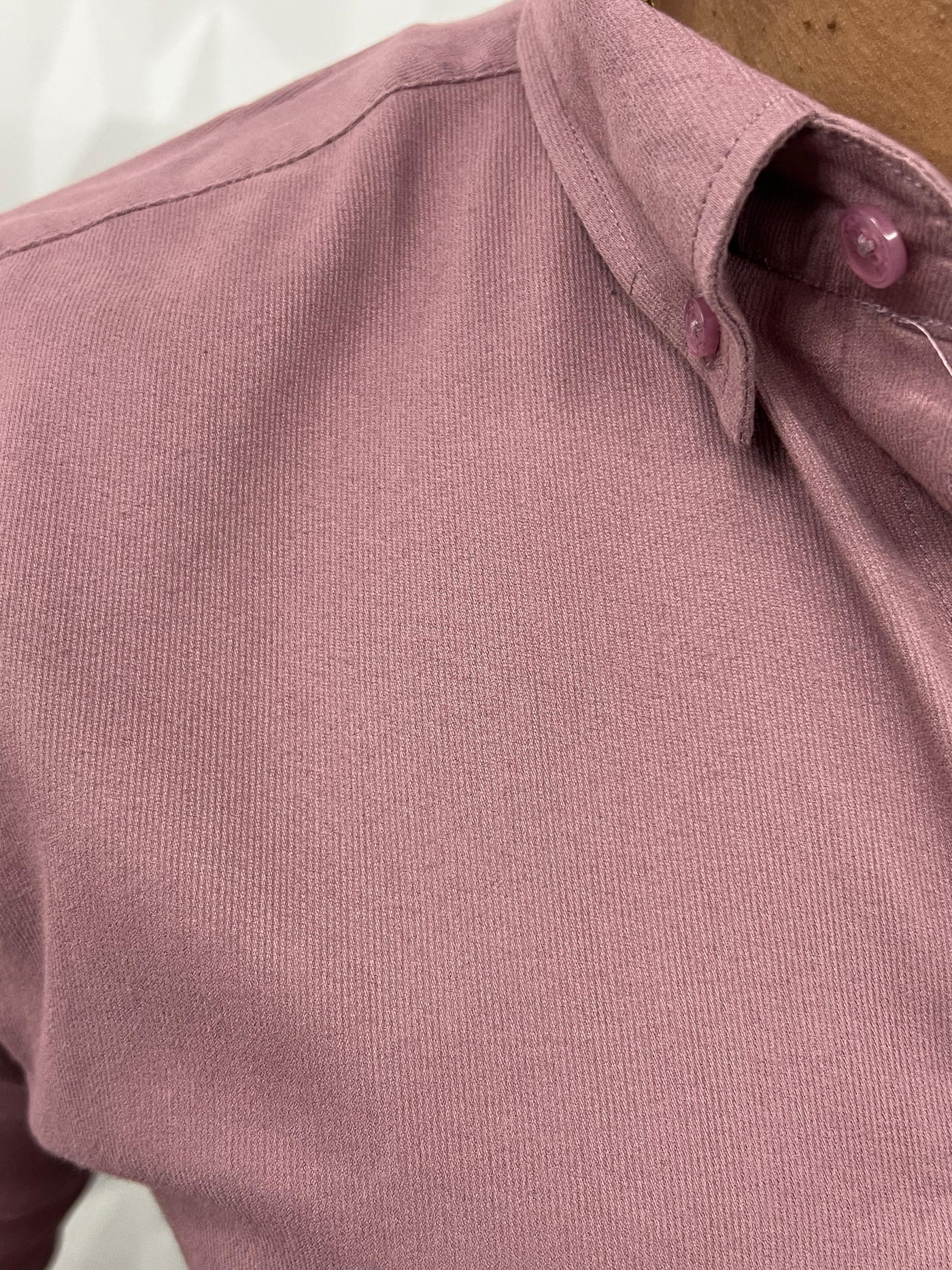 Corduroy lycra fabric shirt (Mauve)