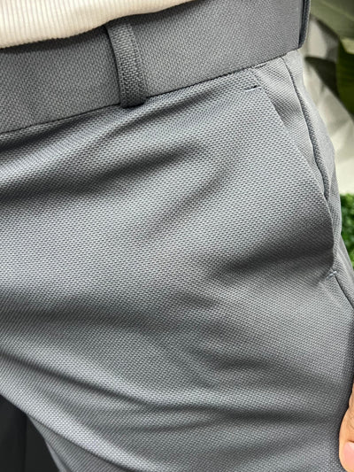 Peanut fabric ankle trouser