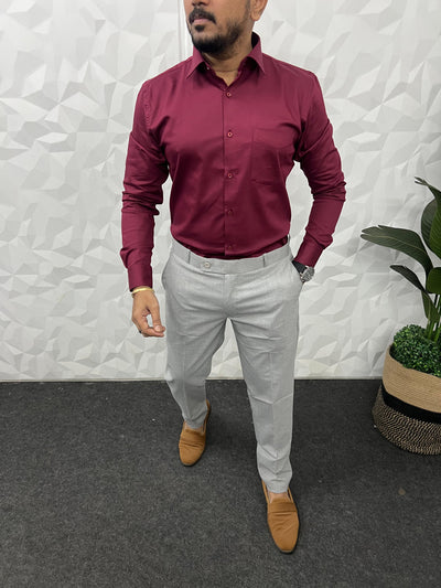 Cotton lycra fabric plain shirt
