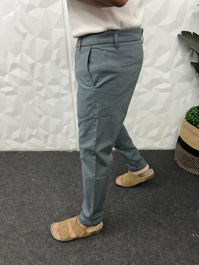 Linen fabric chinos