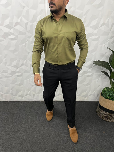 Cotton lycra fabric plain shirt