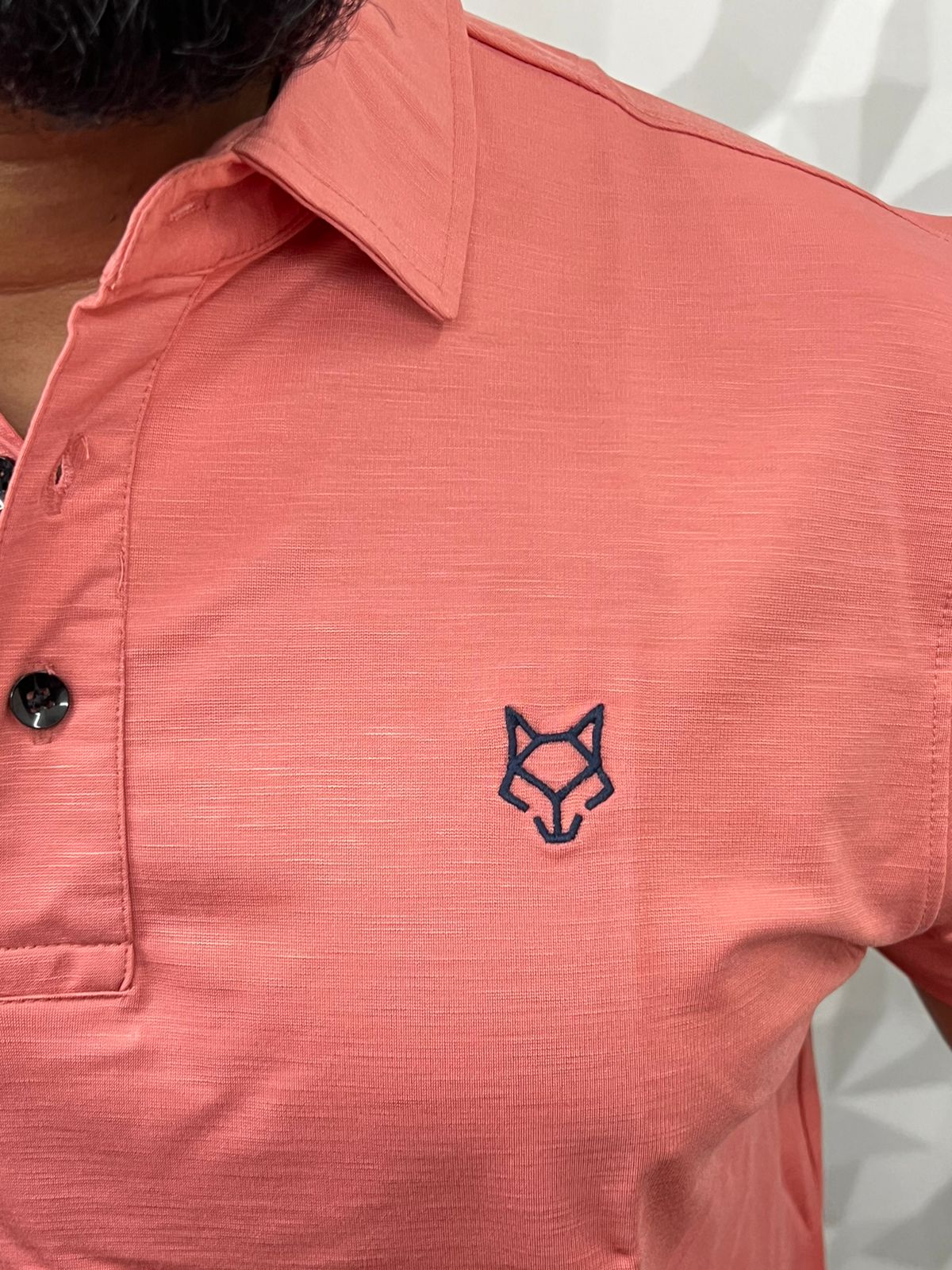 Glaze Imp lycra collar t-shirt ( peach )