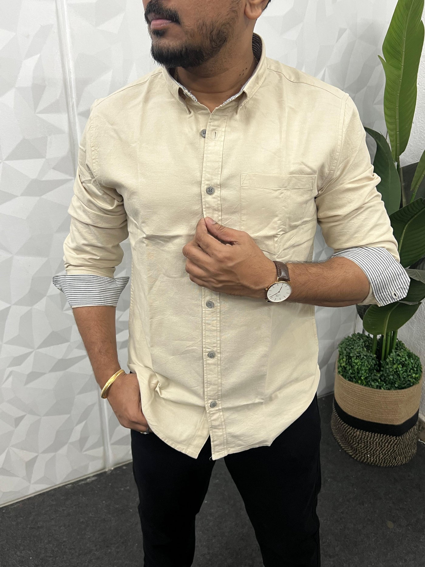 Yarn dyed premium oxford shirt