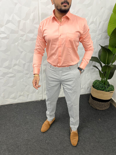 Cotton lycra fabric plain shirt