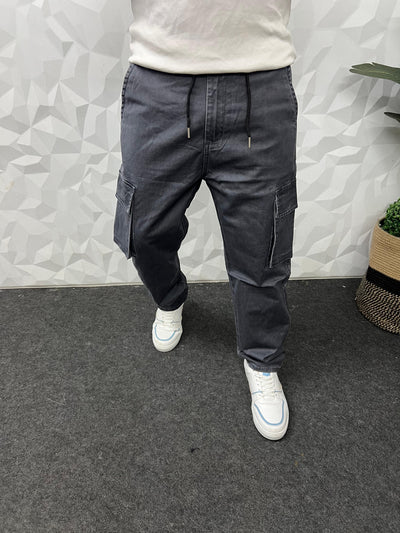 Denim fabric cargo pant
